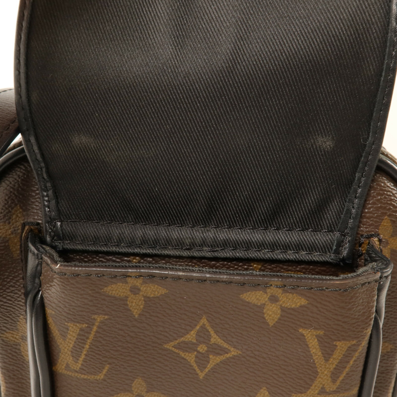 LOUIS VUITTON Monogram Macassar Christopher Wearable Wallet肩背袋-12