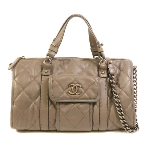 CHANEL 牛皮皮革2 Way Shoulder手挽肩背兩用袋