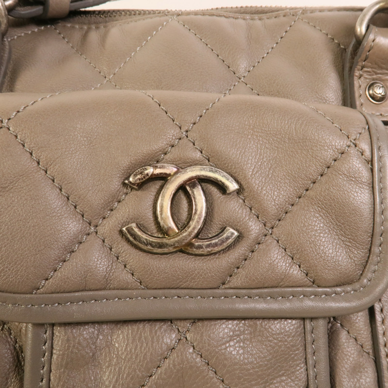 CHANEL 牛皮皮革2 Way Shoulder手挽肩背兩用袋-13