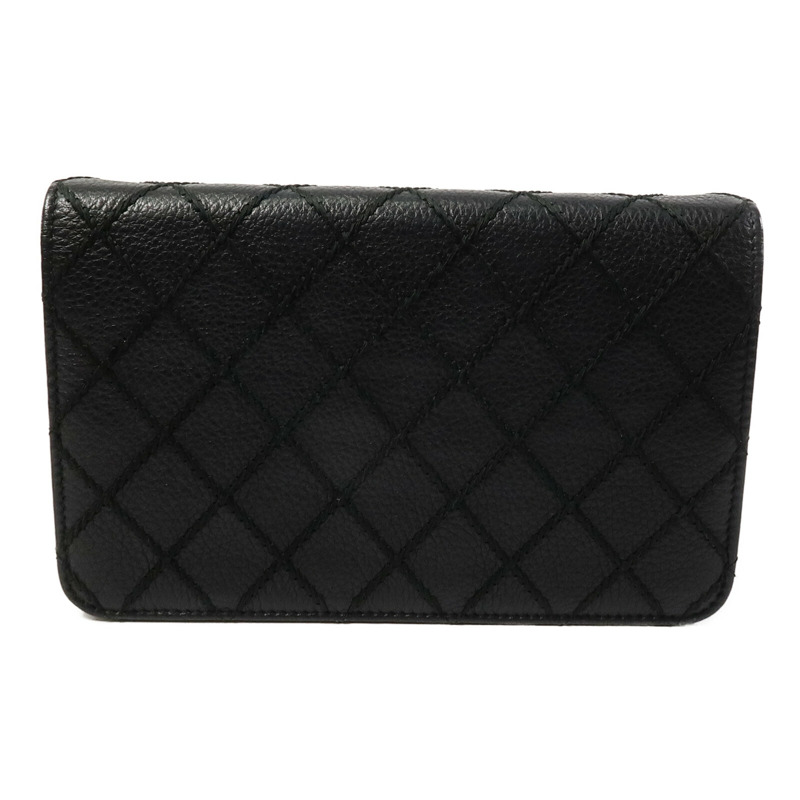 CHANEL 牛皮皮革WOC Wallet On Chain鏈帶肩背袋-2