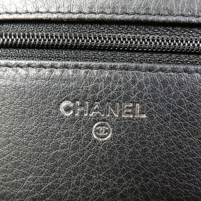 CHANEL 牛皮皮革WOC Wallet On Chain鏈帶肩背袋-5
