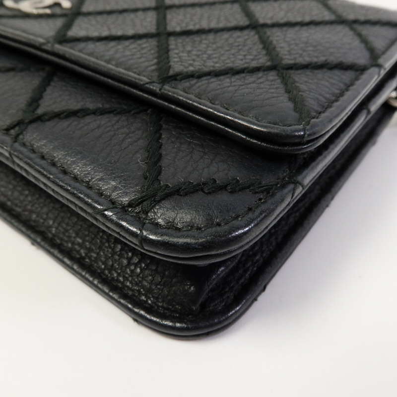 CHANEL 牛皮皮革WOC Wallet On Chain鏈帶肩背袋-12
