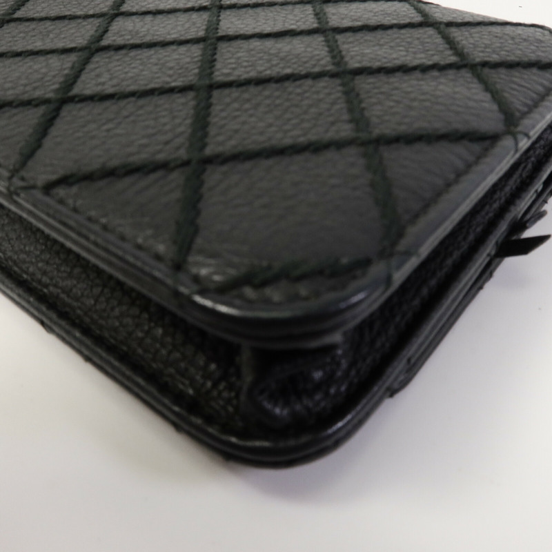 CHANEL 牛皮皮革WOC Wallet On Chain鏈帶肩背袋-14