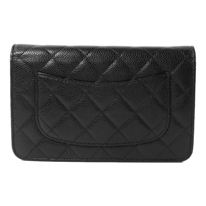 CHANEL 牛皮皮革WOC Wallet On Chain鏈帶肩背袋-1