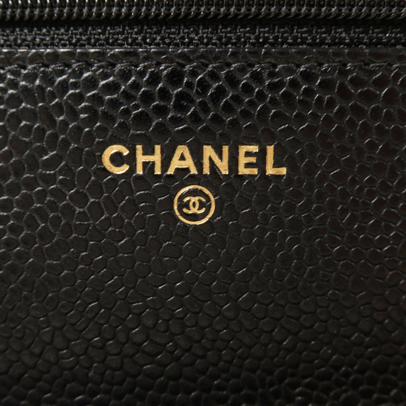 CHANEL 牛皮皮革WOC Wallet On Chain鏈帶肩背袋-5