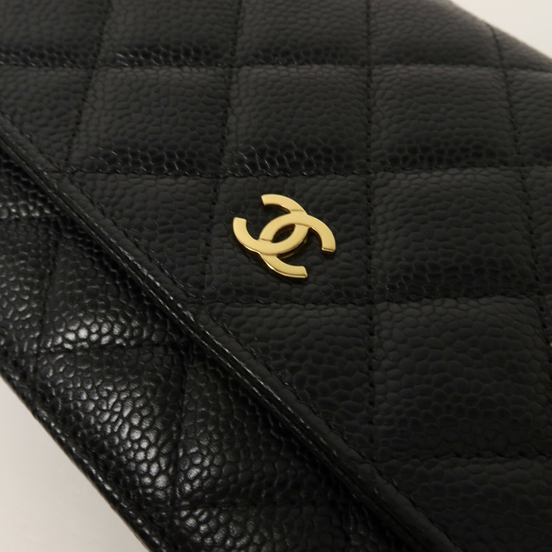 CHANEL 牛皮皮革WOC Wallet On Chain鏈帶肩背袋-11