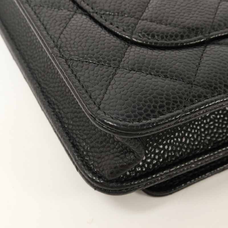 CHANEL 牛皮皮革WOC Wallet On Chain鏈帶肩背袋-15