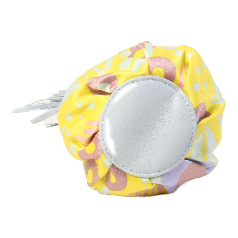 CHANEL 帆布Floral Saint Bucket Bag手挽袋-3