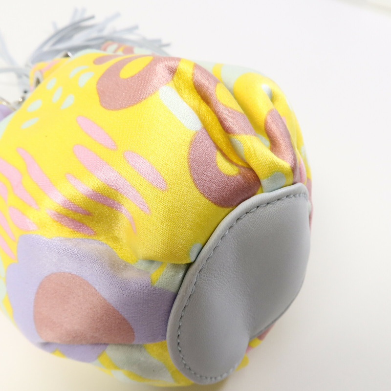 CHANEL 帆布Floral Saint Bucket Bag手挽袋-10