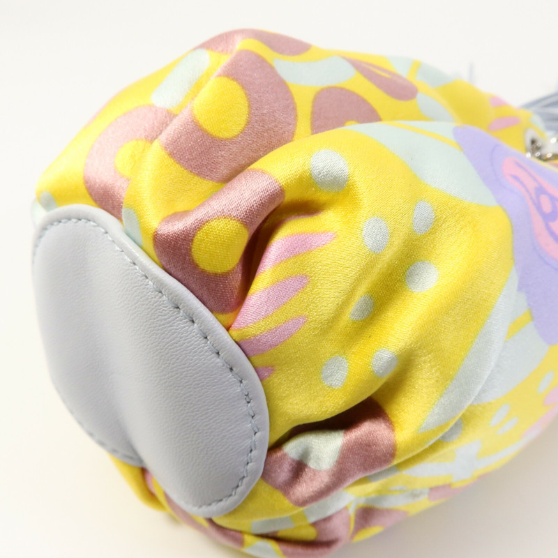 CHANEL 帆布Floral Saint Bucket Bag手挽袋-11