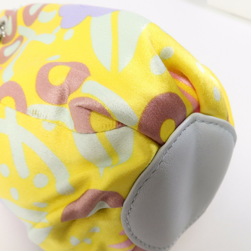 CHANEL 帆布Floral Saint Bucket Bag手挽袋-12