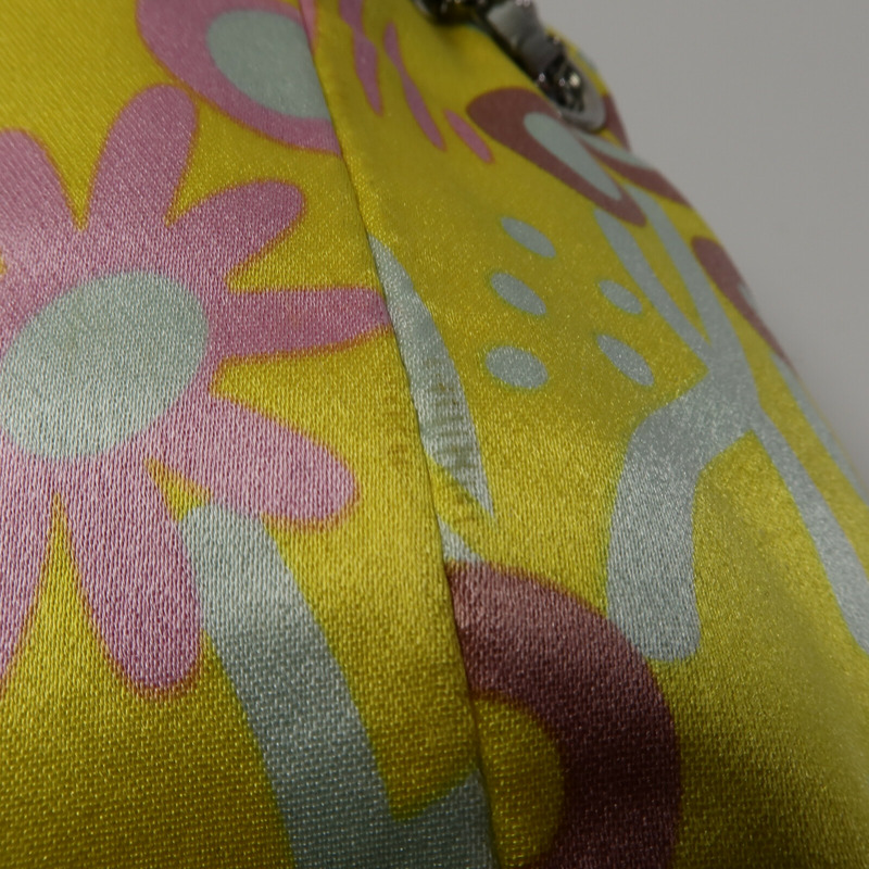 CHANEL 帆布Floral Saint Bucket Bag手挽袋-15