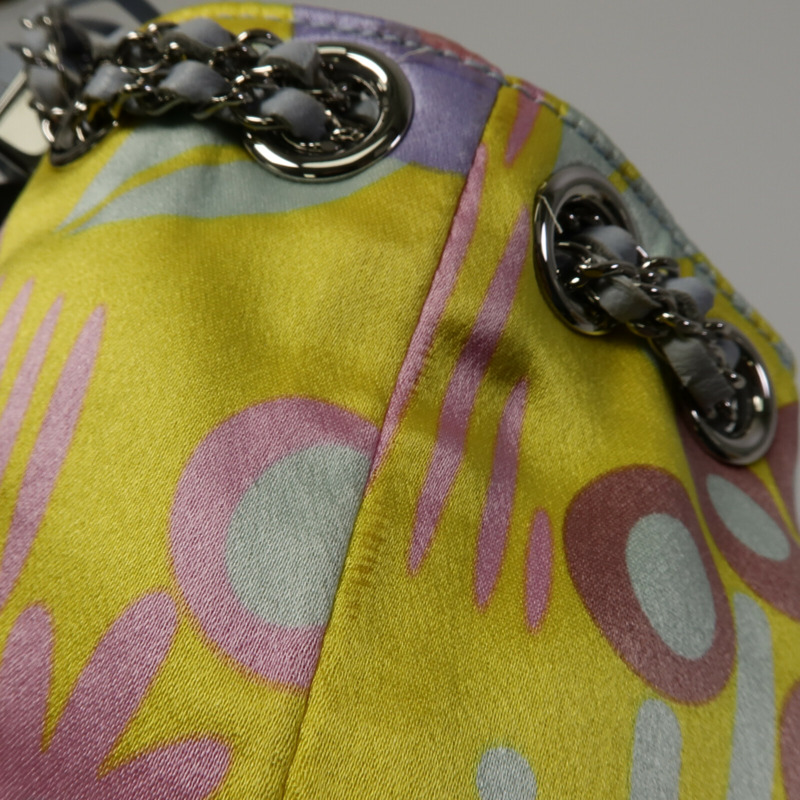 CHANEL 帆布Floral Saint Bucket Bag手挽袋-16