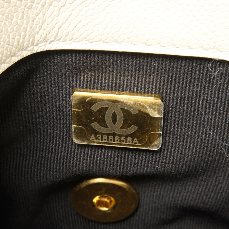 CHANEL 牛皮皮革Mini Coins Flap鏈帶肩背袋-6