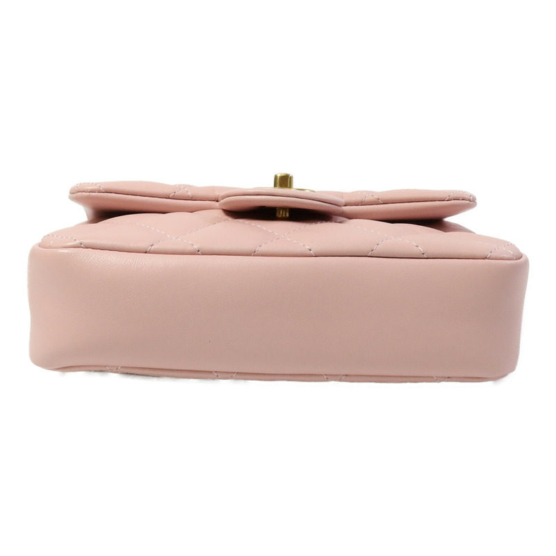 CHANEL 羊皮皮革Heart Chain Flap Bag鏈帶肩背袋-3