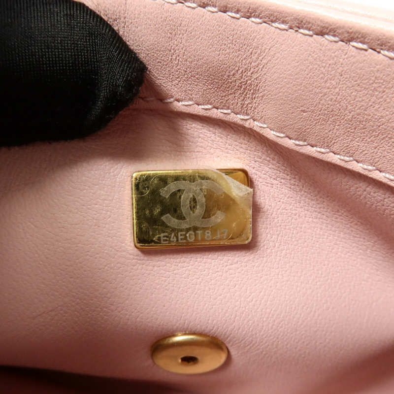CHANEL 羊皮皮革Heart Chain Flap Bag鏈帶肩背袋-6