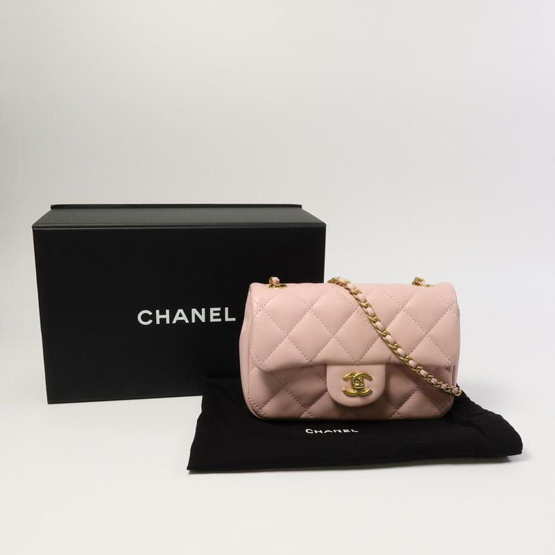 CHANEL 羊皮皮革Heart Chain Flap Bag鏈帶肩背袋-10