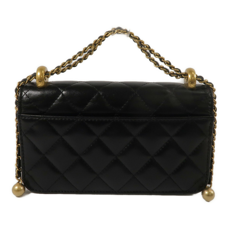 CHANEL 牛皮皮革Shoulder Bag鏈帶手挽肩背兩用袋-2