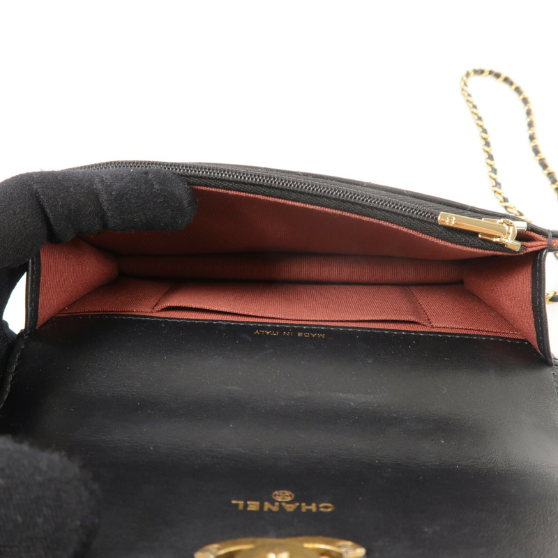 CHANEL 牛皮皮革Shoulder Bag鏈帶手挽肩背兩用袋-4