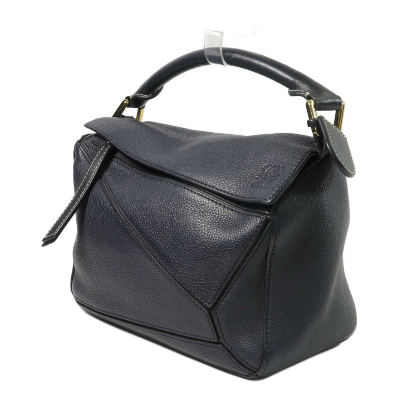 LOEWE 牛皮皮革Puzzle Small手挽肩背兩用袋-2