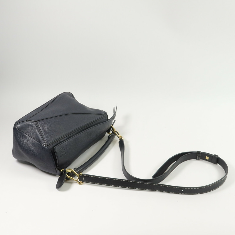 LOEWE 牛皮皮革Puzzle Small手挽肩背兩用袋-8