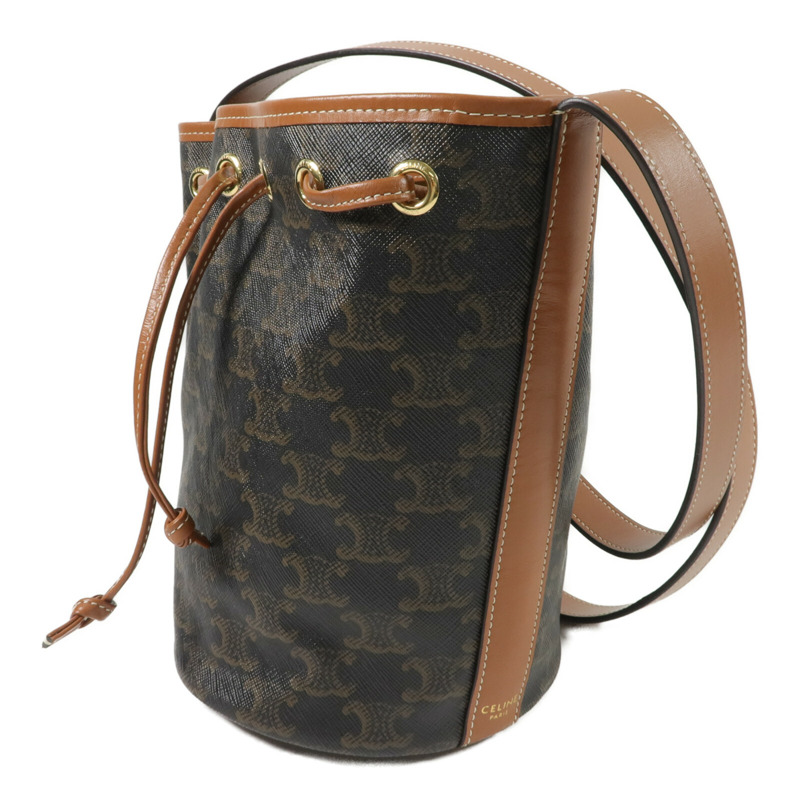 CELINE 塗層帆布Small Drawstring Bag肩背袋-2