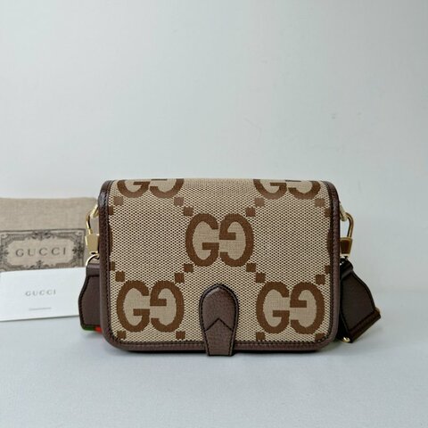 GUCCI Jumbo GG大花風琴包