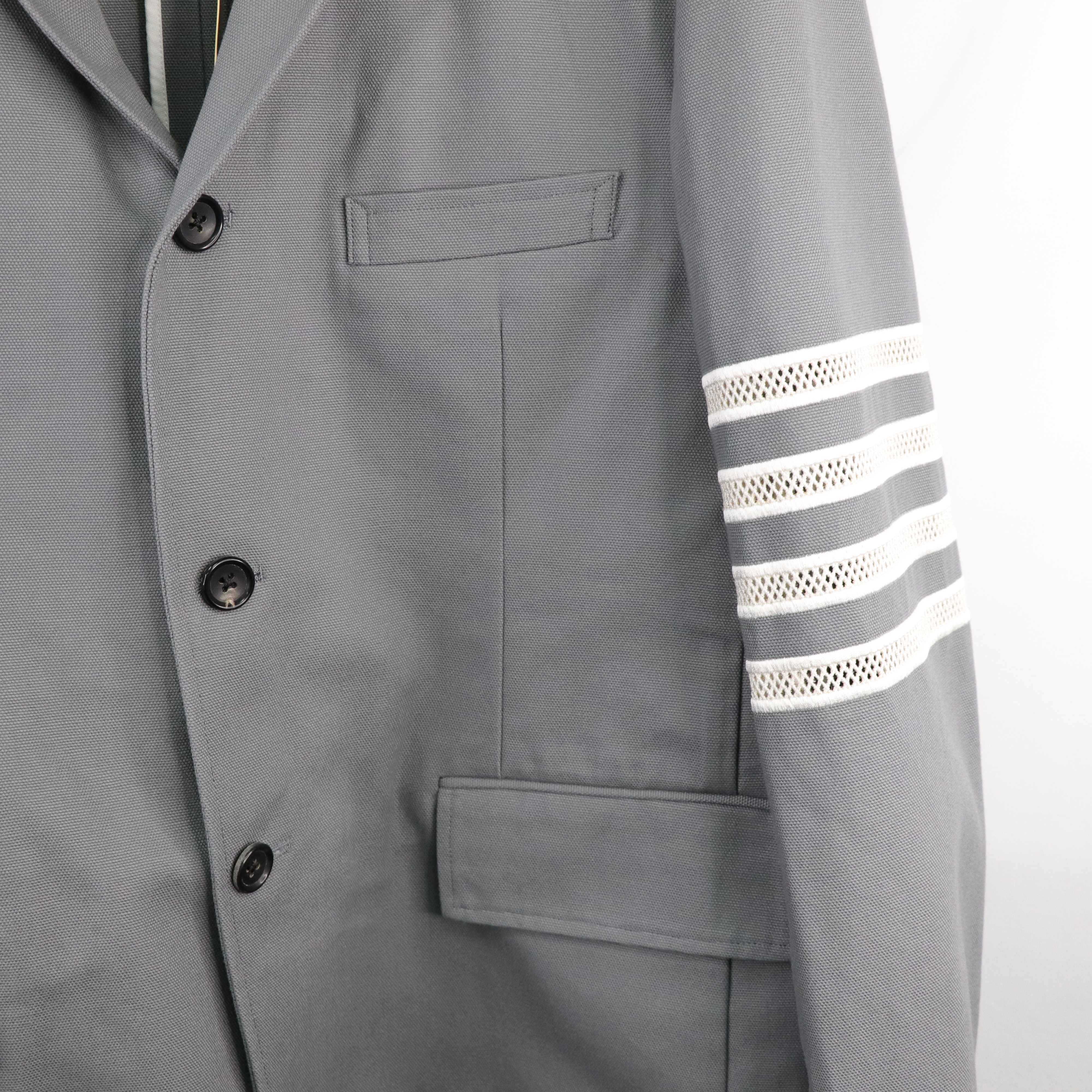 Thom Browne 灰色 條紋 西裝-4