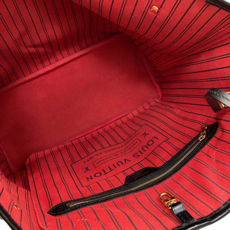 路易威登 M43499 Neverfull MM 山本寬齋聯名達摩歌舞伎手提包 Monogram 帆布 女款-4