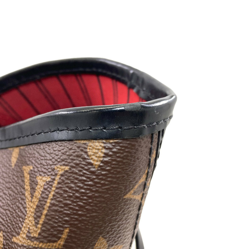 路易威登 M43499 Neverfull MM 山本寬齋聯名達摩歌舞伎手提包 Monogram 帆布 女款-17