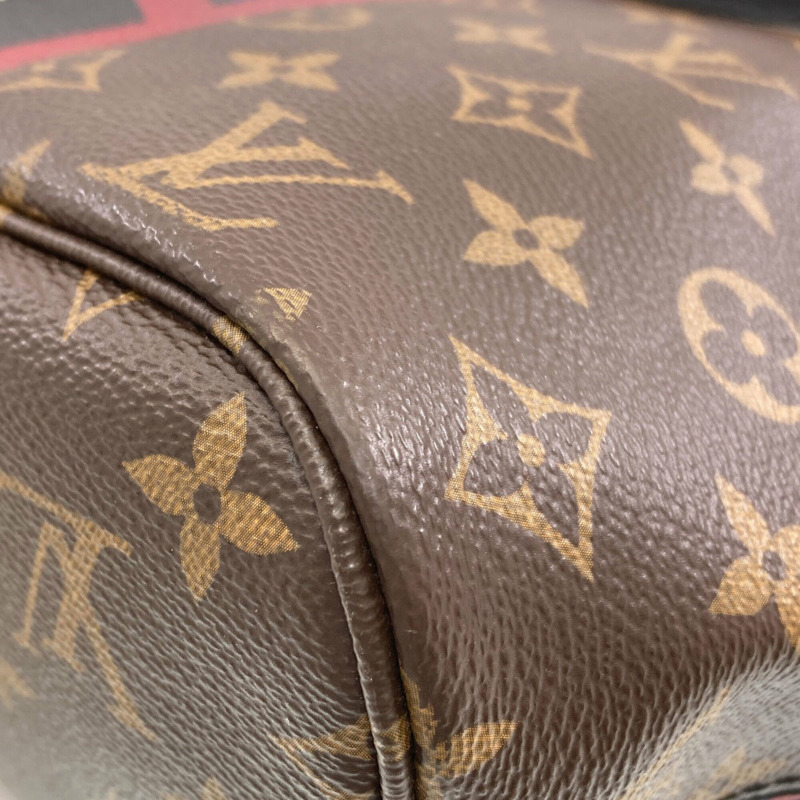 路易威登 M43499 Neverfull MM 山本寬齋聯名達摩歌舞伎手提包 Monogram 帆布 女款-25