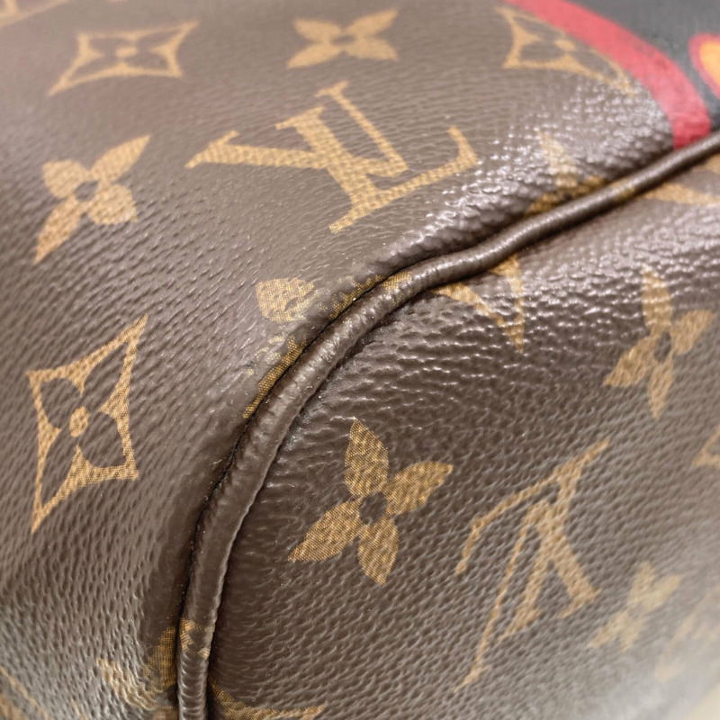 路易威登 M43499 Neverfull MM 山本寬齋聯名達摩歌舞伎手提包 Monogram 帆布 女款-26