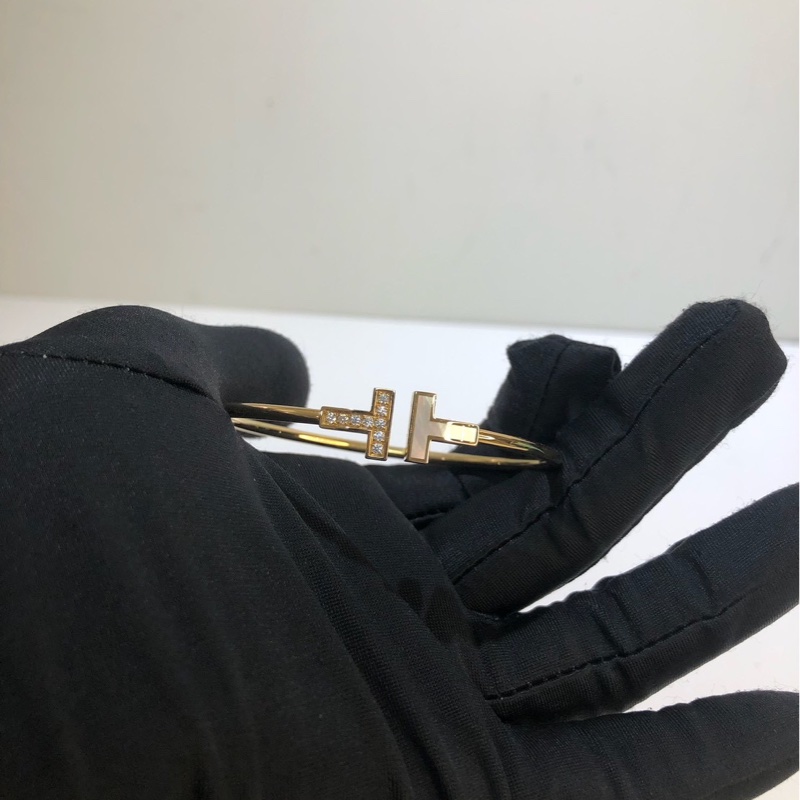 Tiffany&Co|雙T鑽石手鐲-5