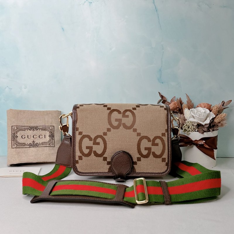 GUCCI Jumbo GG風琴包-1