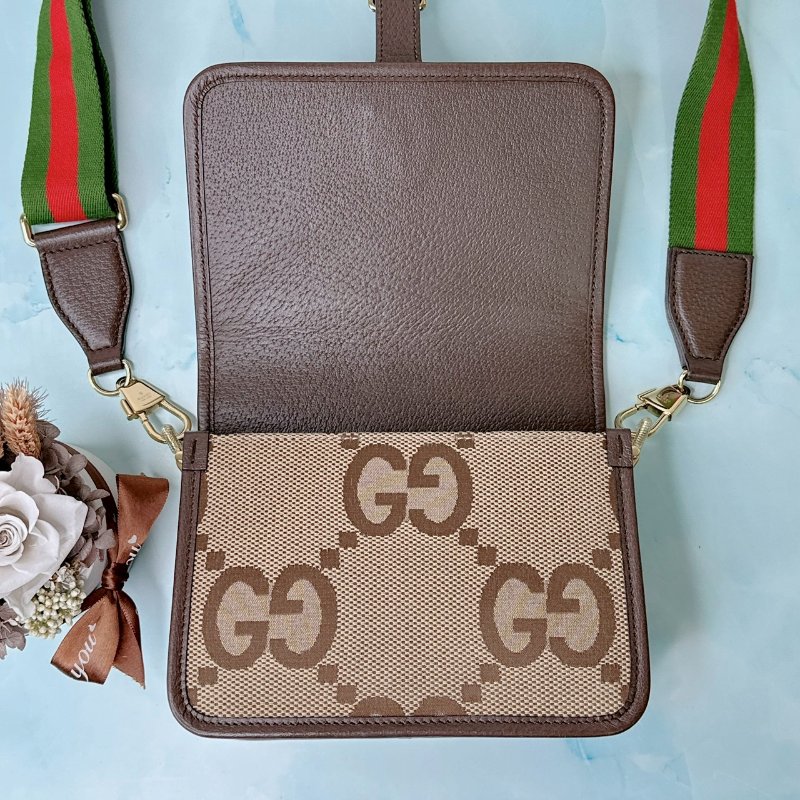 GUCCI Jumbo GG風琴包-4