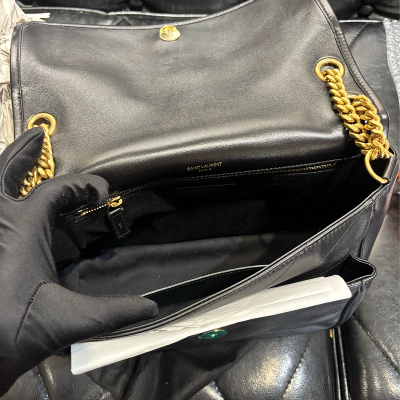 YSL niki 小羊皮 中號 黑金鏈 D扣 櫃上展示品出清-9