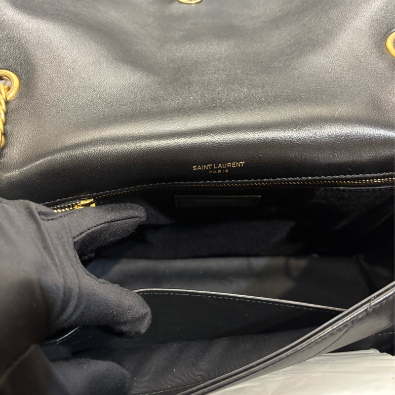 YSL niki 小羊皮 中號 黑金鏈 D扣 櫃上展示品出清-10