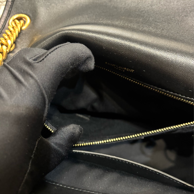 YSL niki 小羊皮 中號 黑金鏈 D扣 櫃上展示品出清-13