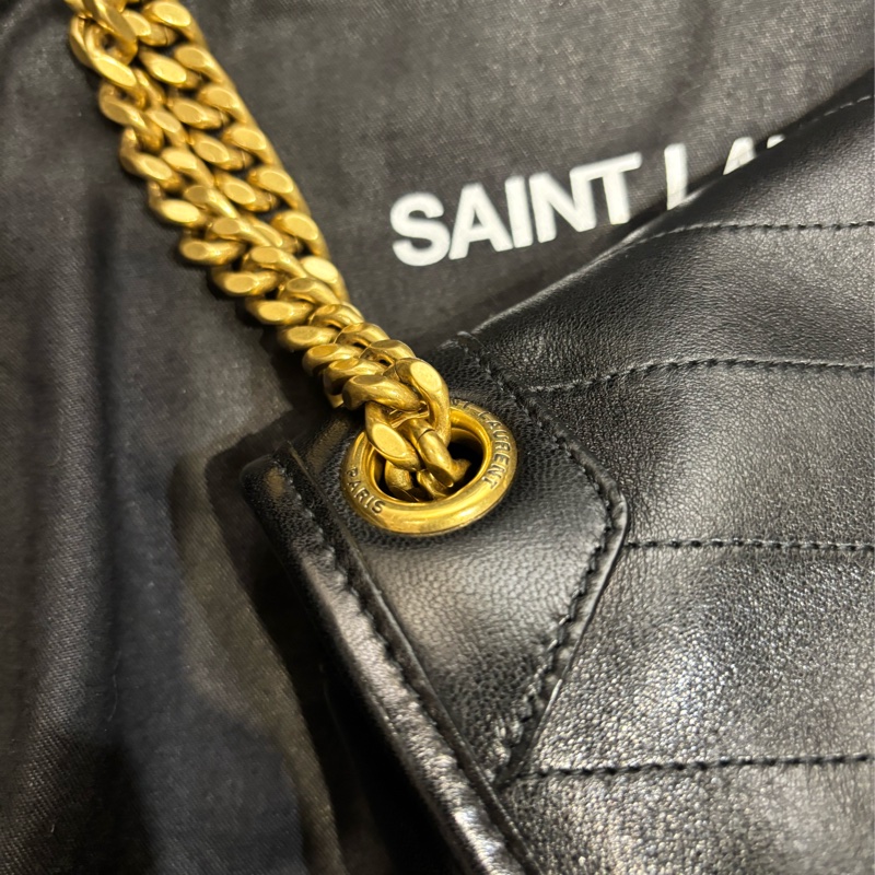 YSL niki 小羊皮 中號 黑金鏈 D扣 櫃上展示品出清-18