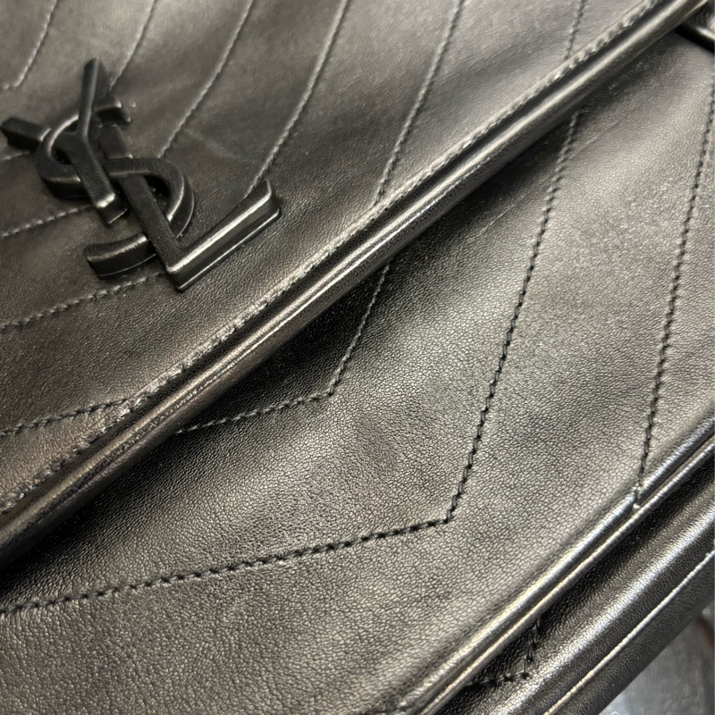 YSL niki 小羊皮 中號 黑金鏈 D扣 櫃上展示品出清-24