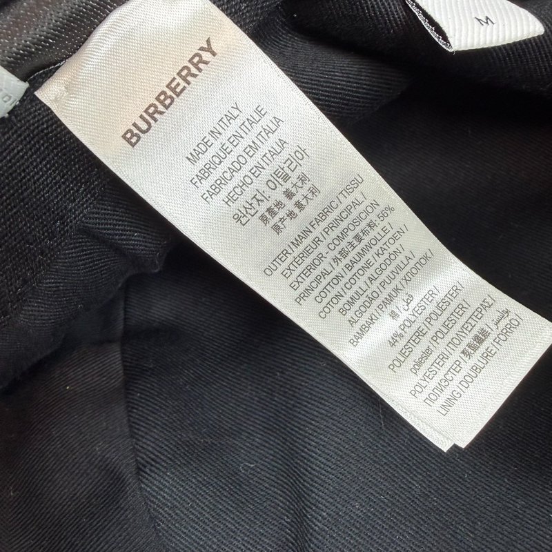 狀態良好 BURBERRY 經典菱格紋漁夫帽 遮陽帽 男女適用-14
