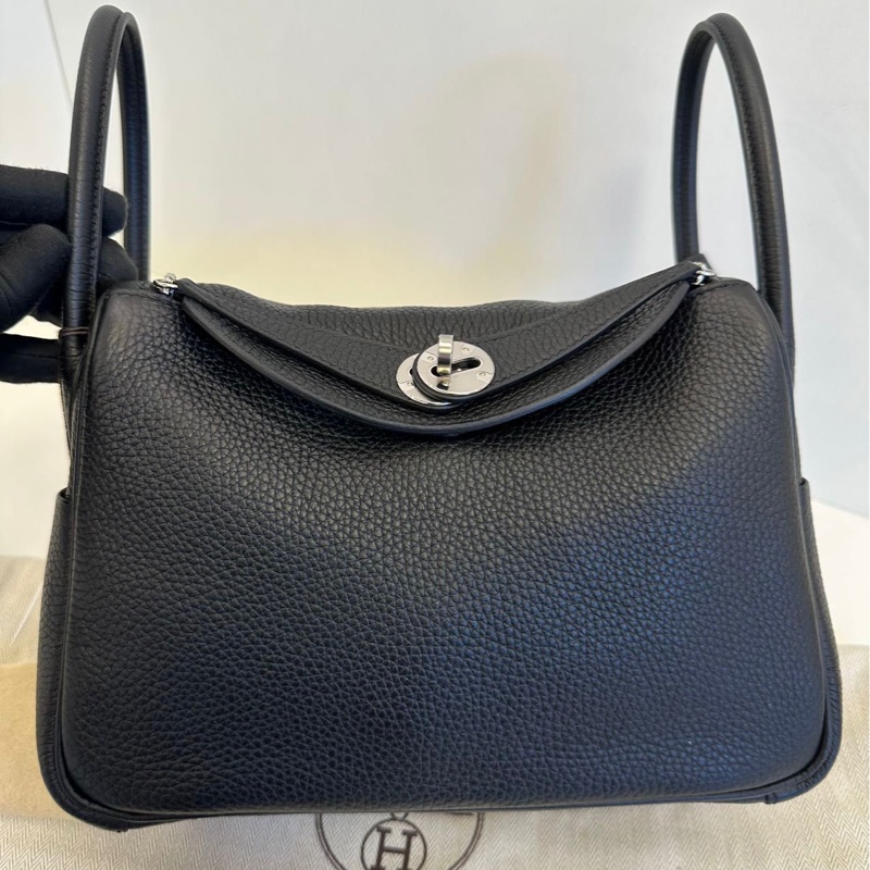 Hermes Lindy 26黑銀-1
