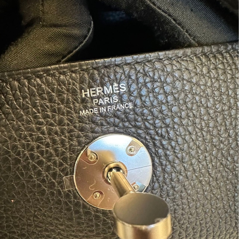 Hermes Lindy 26黑銀-6