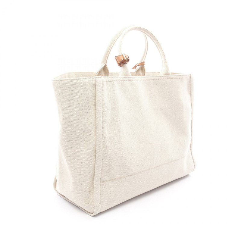 PRADA Jardinire 亞麻混紡手提包 2VG125 帆布 米棕色 二手 男女通用-1