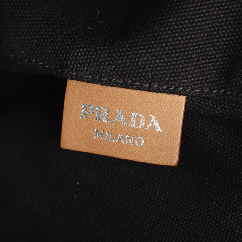 PRADA CANAPA 單肩斜背手提包 1BG163 帆布黑色 二手 女款-3