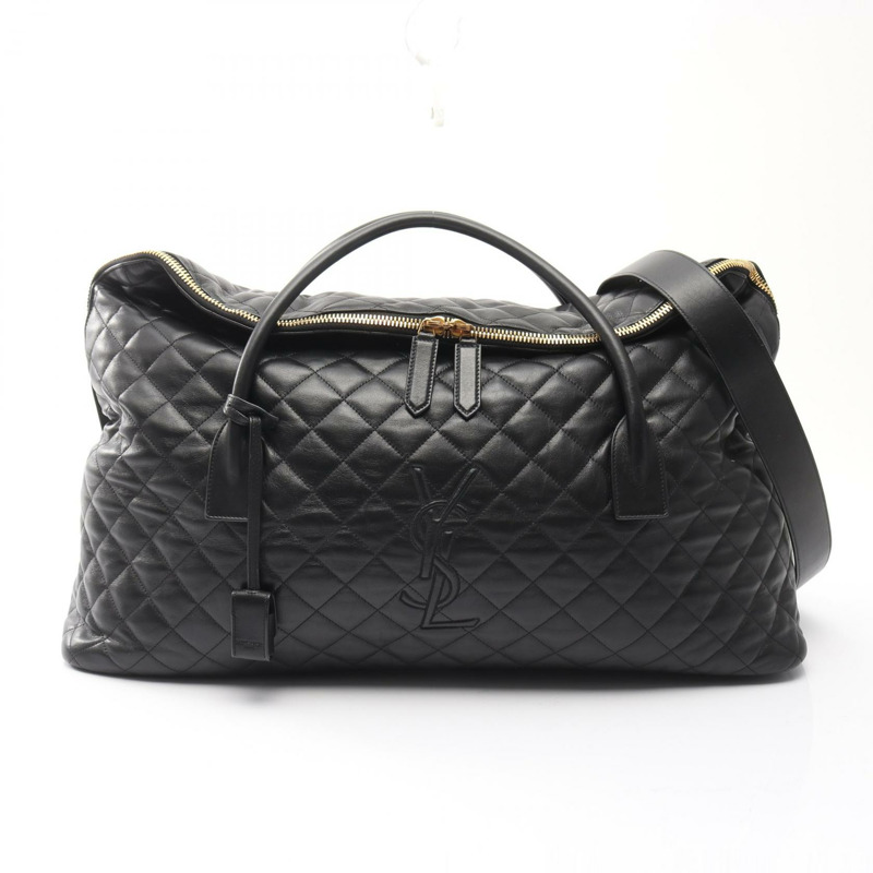 SAINT LAURENT PARIS ES Giant 肩背包,黑色真皮,二手女款 YSL-0