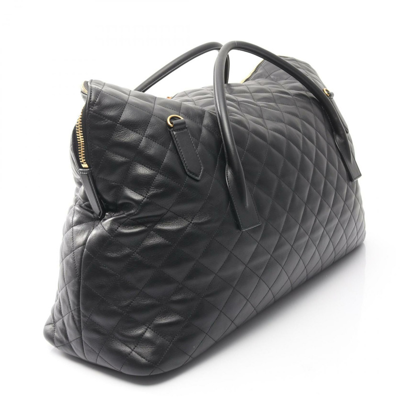SAINT LAURENT PARIS ES Giant 肩背包,黑色真皮,二手女款 YSL-1