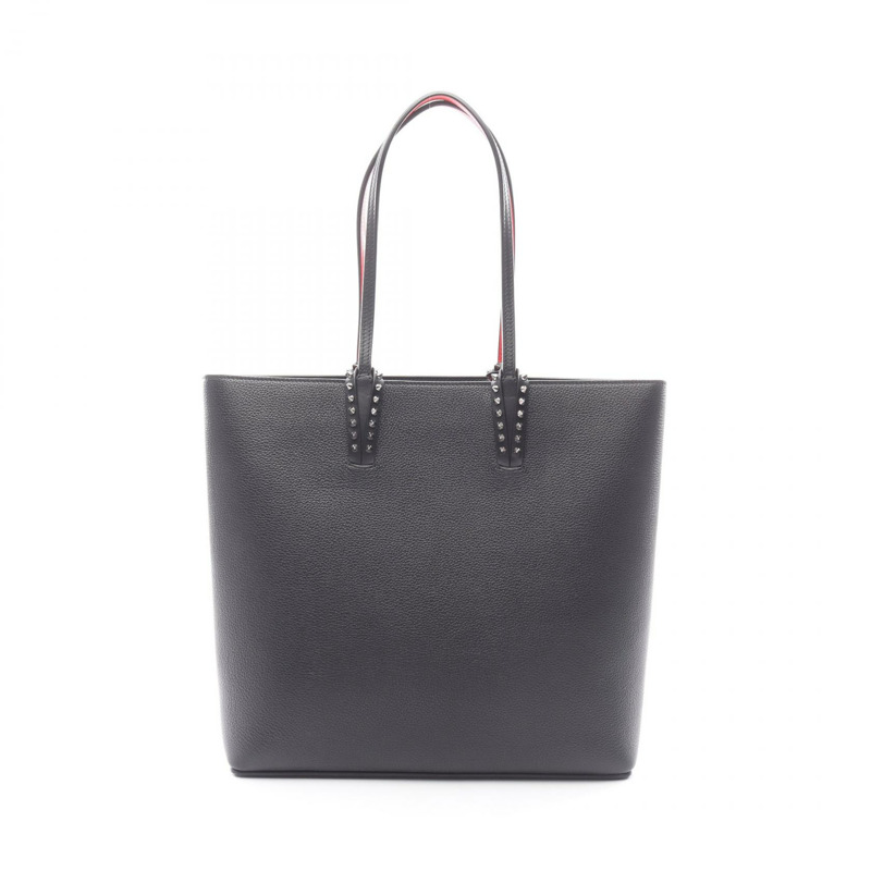 Christian Louboutin CABATA鉚釘手袋 3245086 黑色皮革 二手 女士-0
