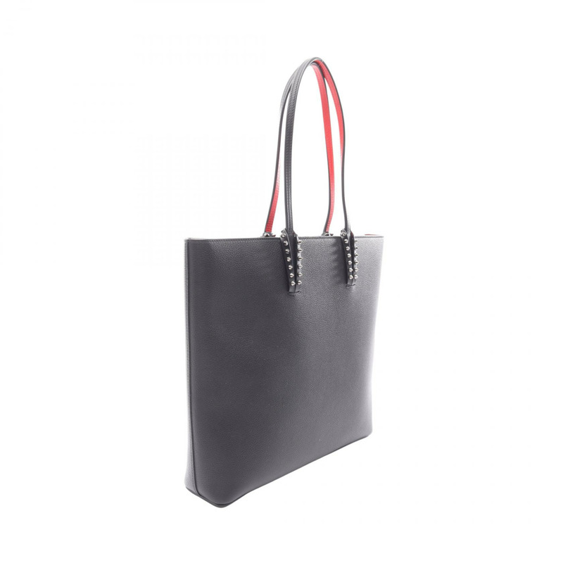 Christian Louboutin CABATA鉚釘手袋 3245086 黑色皮革 二手 女士-1