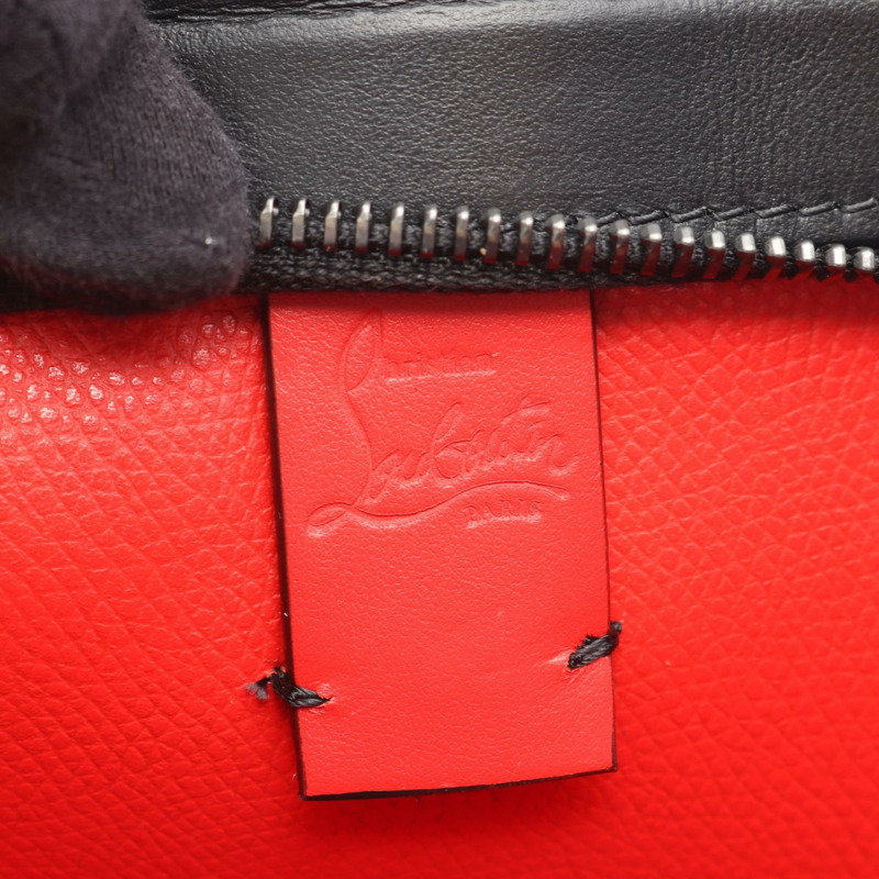Christian Louboutin CABATA鉚釘手袋 3245086 黑色皮革 二手 女士-3